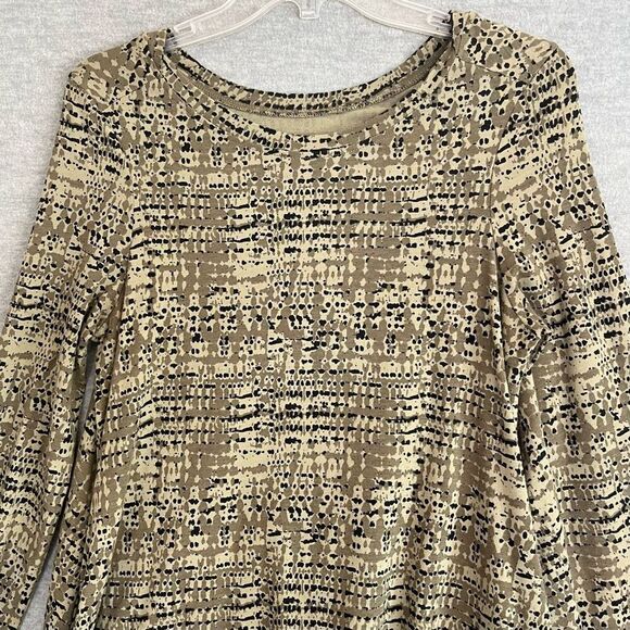 Pact Revive Organic Cotton Swing Dress Size Medium Olive Green Cedar Sustainable - Picture 2 of 8